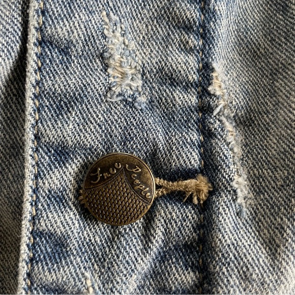 Free People Knit Hooded Denim Jacket - Picture 13 of 13